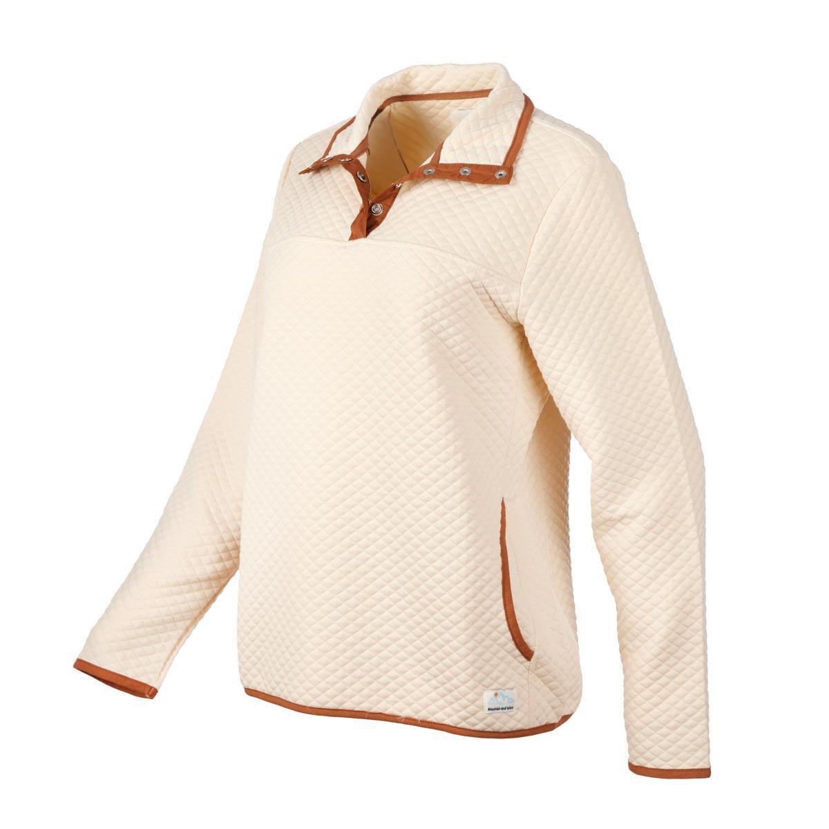 Mountain and Isles Women's Mini Quilt 1/4 Snap Front Pullover Product Image