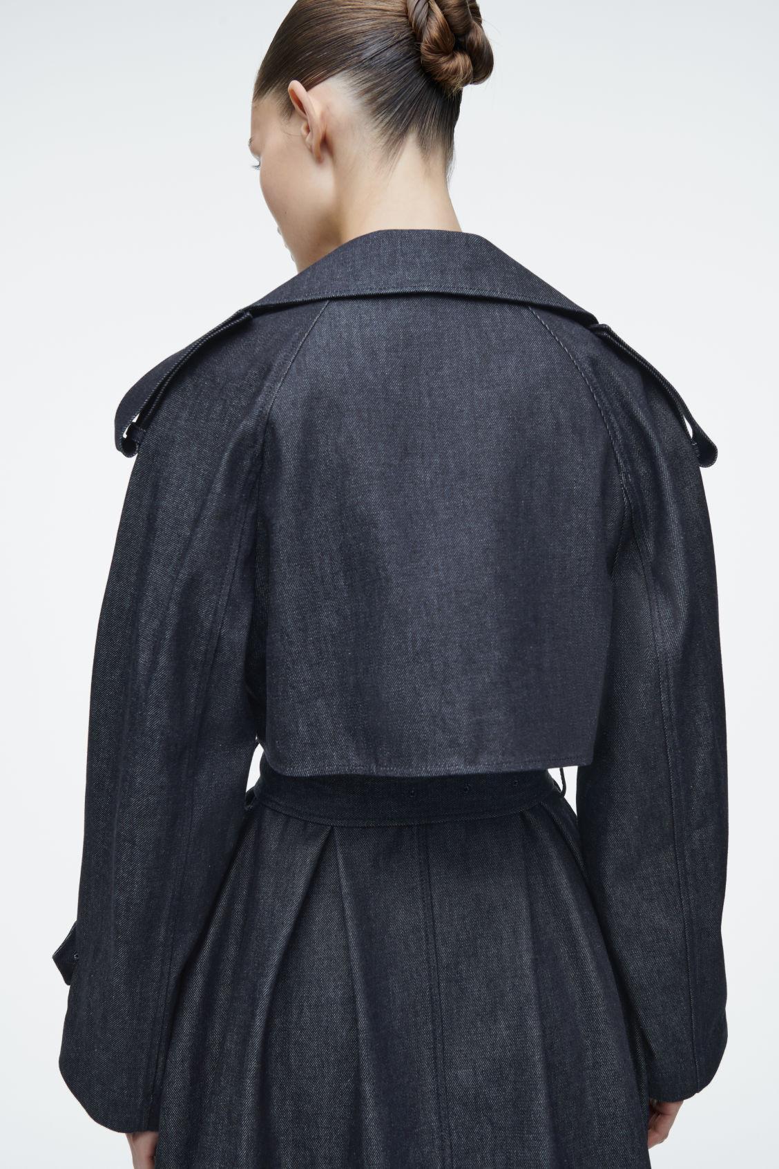 OVERSIZED DENIM TRENCH COAT Product Image