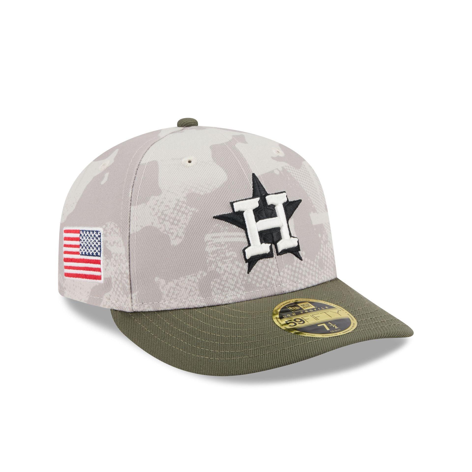 Houston Astros Armed Forces Day 2025 Low Profile 59FIFTY Fitted Hat Male Product Image