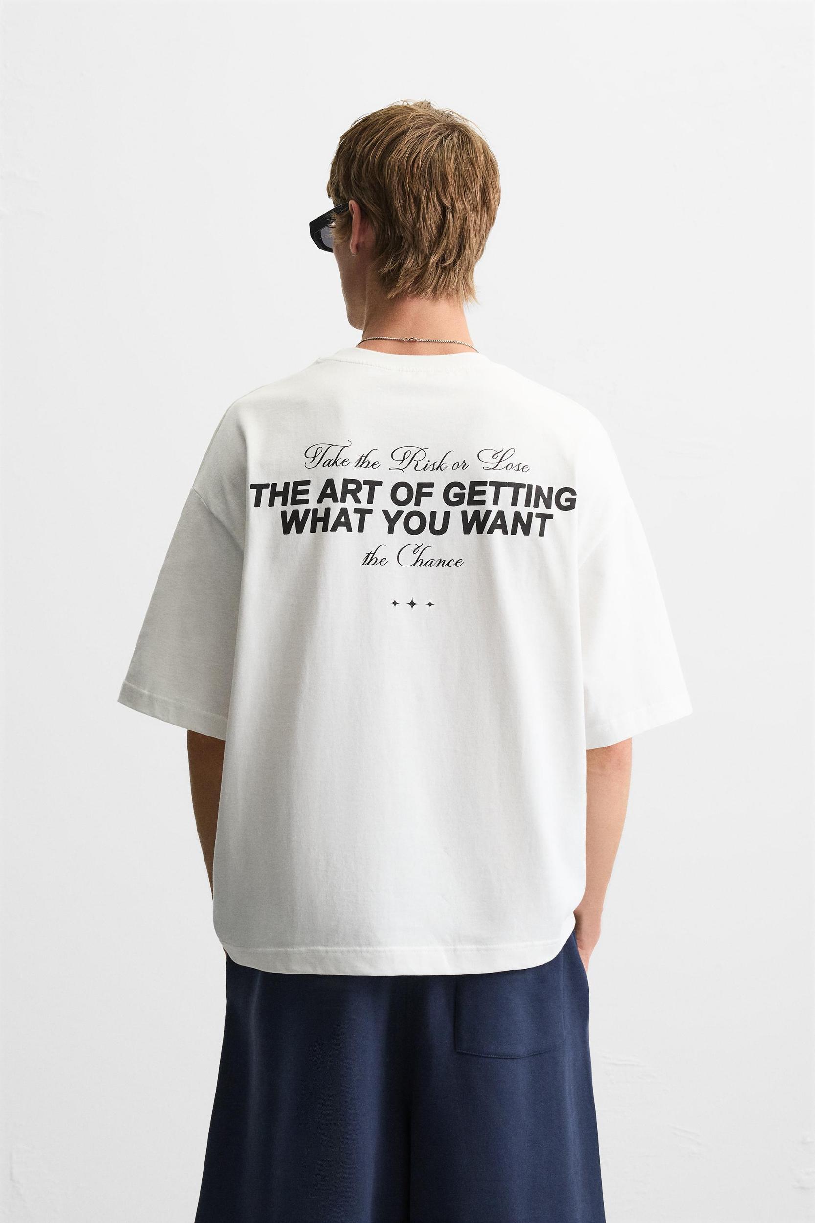 PRINTED TEXT T-SHIRT Product Image
