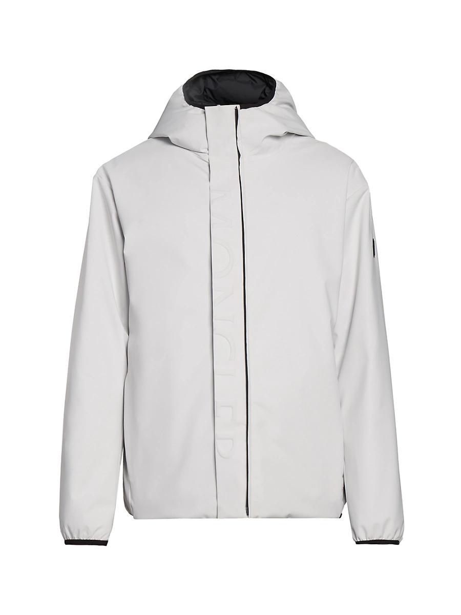 Mens Polset Nylon Fixed Hood Down Jacket Product Image