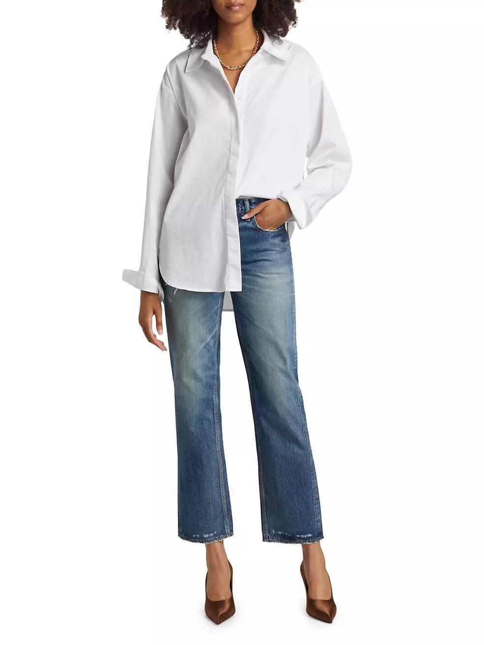 Flemington Low-Rise Cropped Flare Jeans Product Image