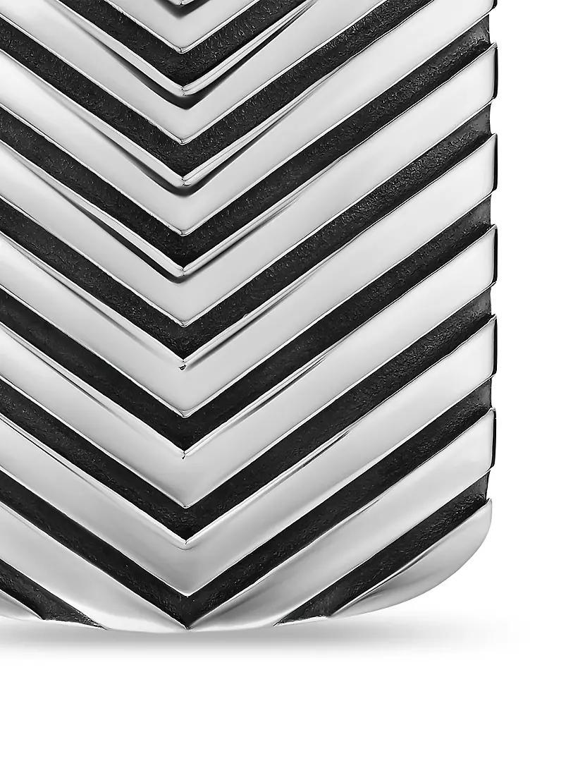 Chevron Tag in Sterling Silver, 27MM Product Image