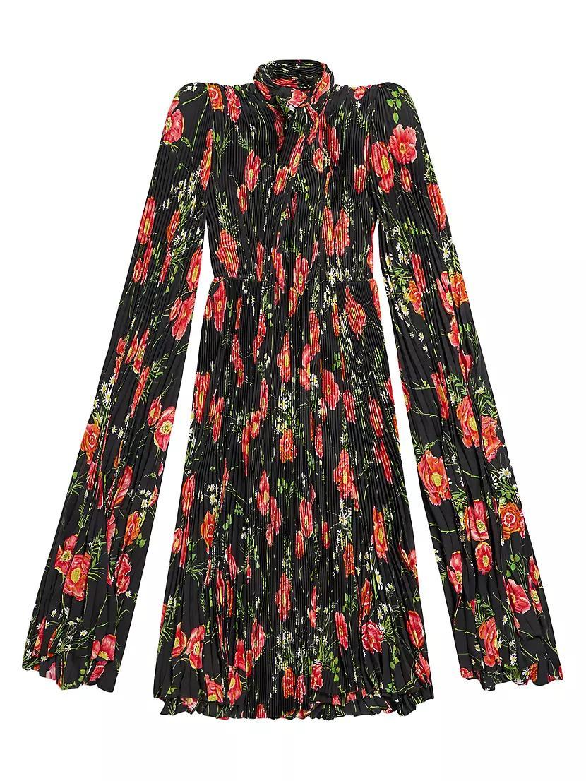 Poppy Scarf Pleated Dress Product Image