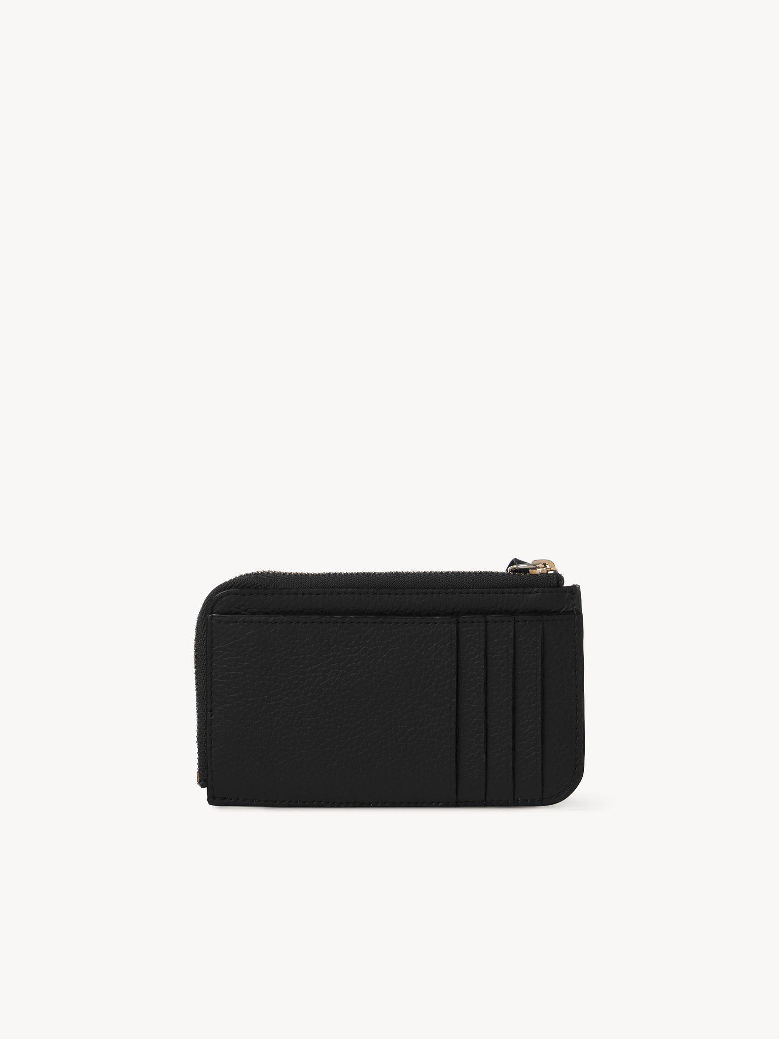 Alphabet wallet in grained leather Product Image