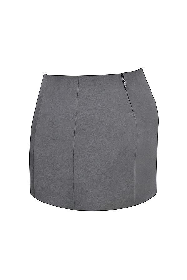 Catalina Shadow Satin A-Line Mini Skirt Product Image