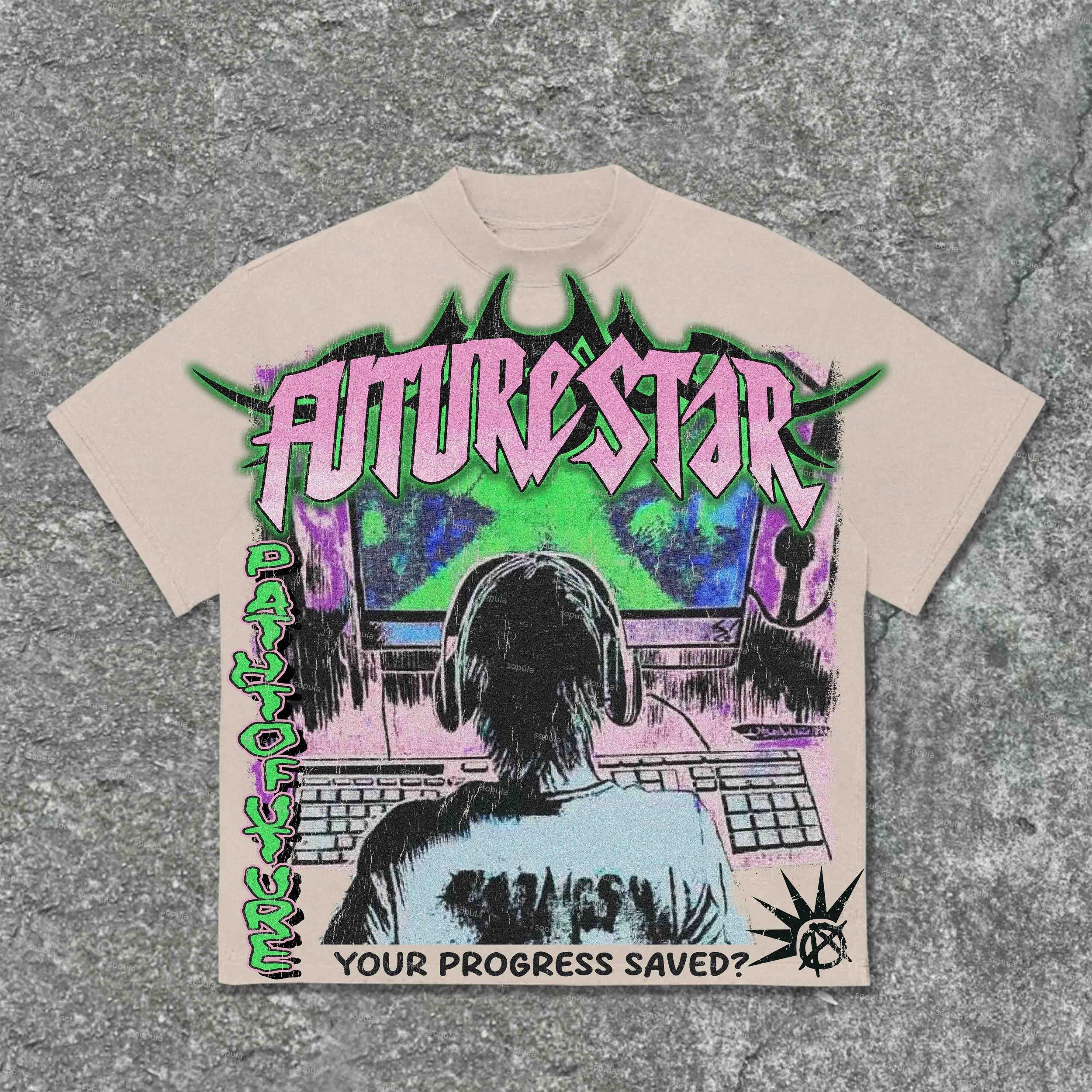 Sopula Future Star Your Progress Saved Cotton T-Shirt Product Image