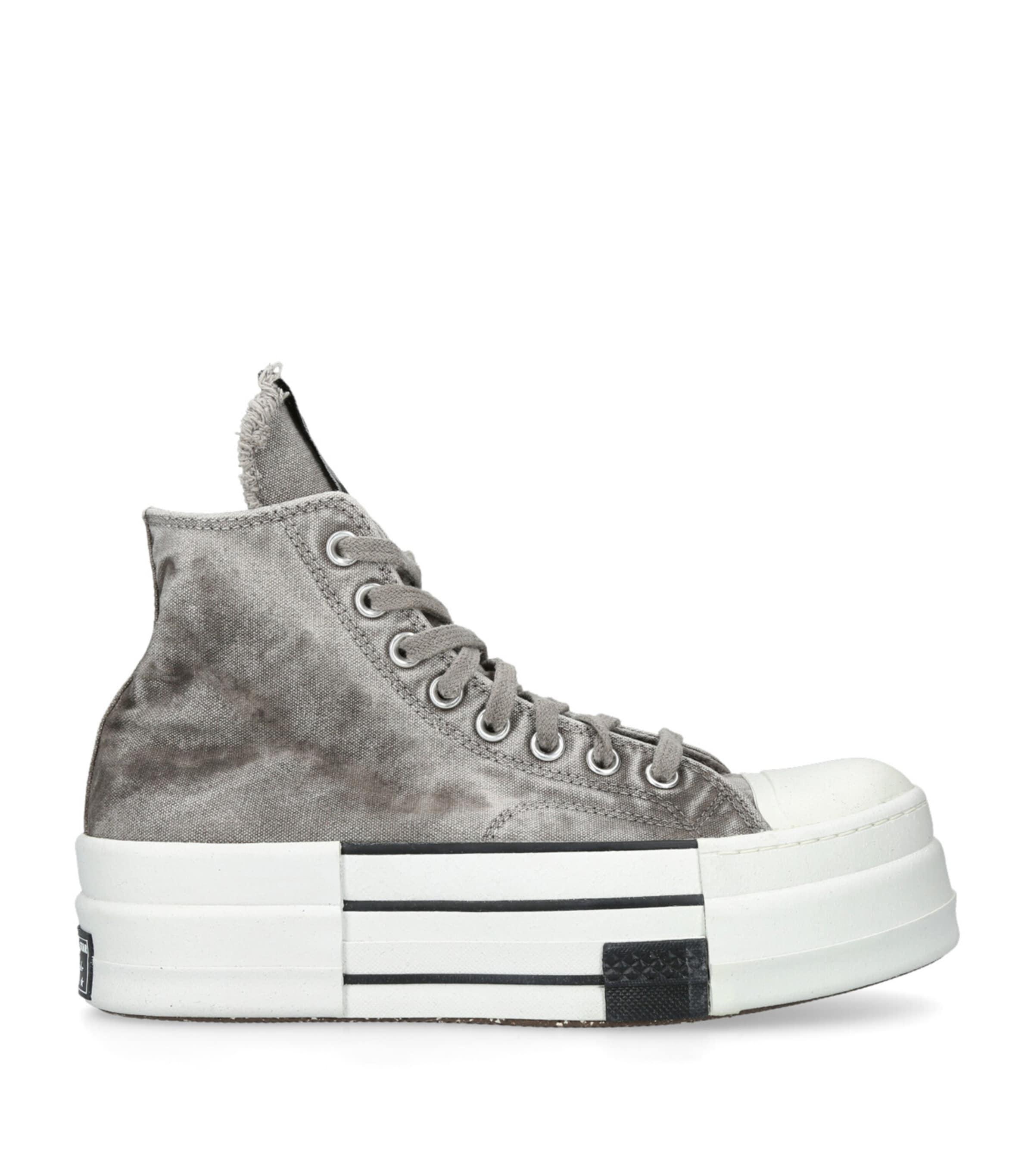 RICK OWENS DRKSHDW Gray Converse Edition Dbl Drkstar Sneakers Product Image