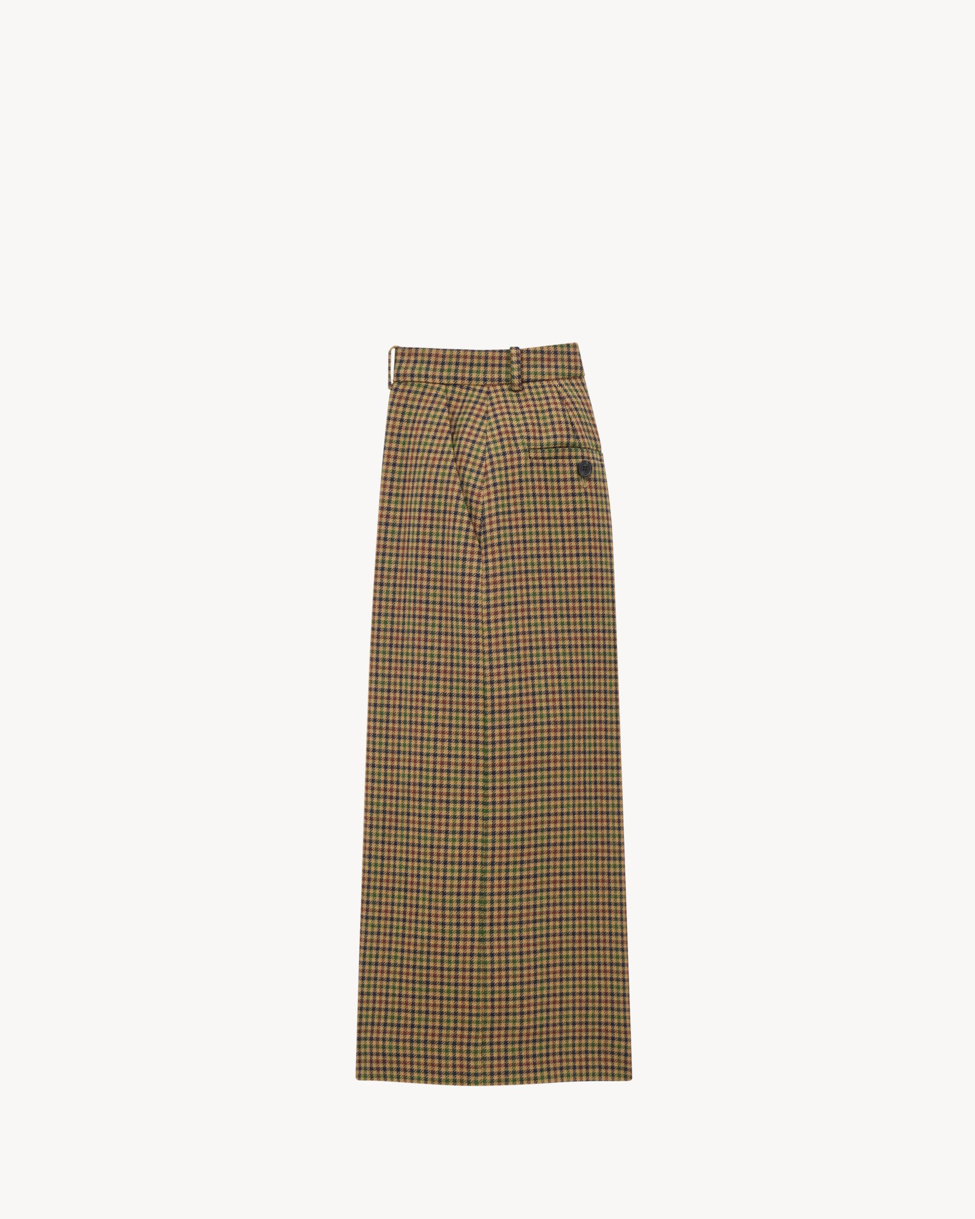 culottes in wool check Product Image