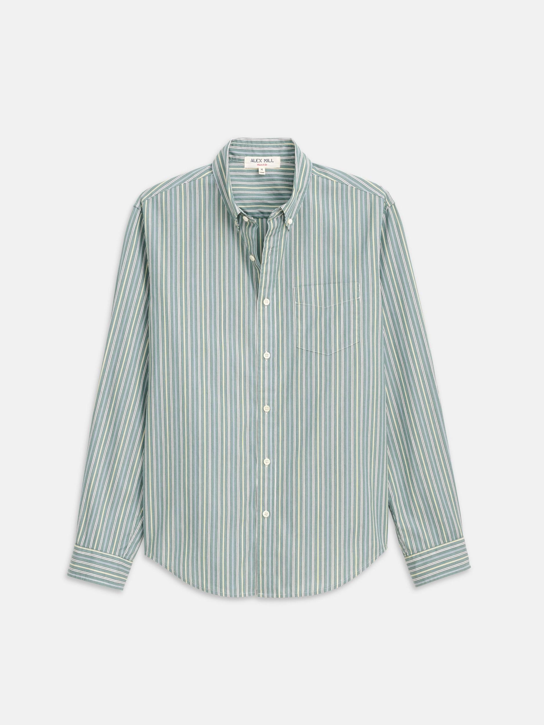 Mill Striped Shirt In Cotton Poplin Product Image