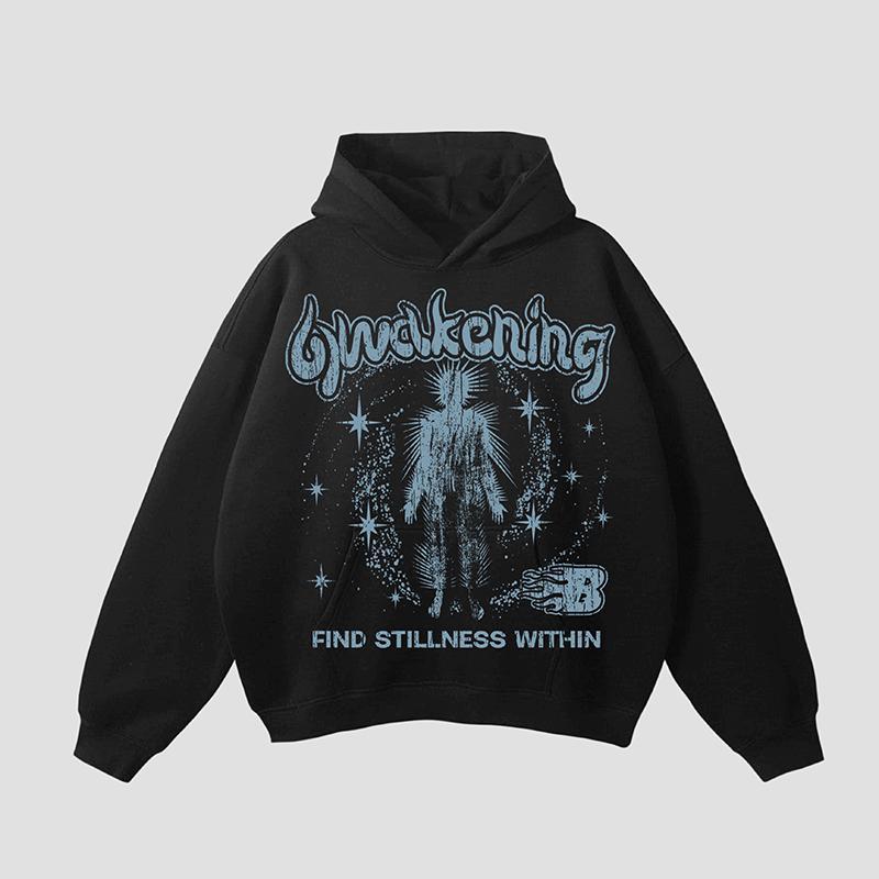 Unisex Men's Hellstar Awakening Retro Old Graphics Pocket Hoodie Product Image