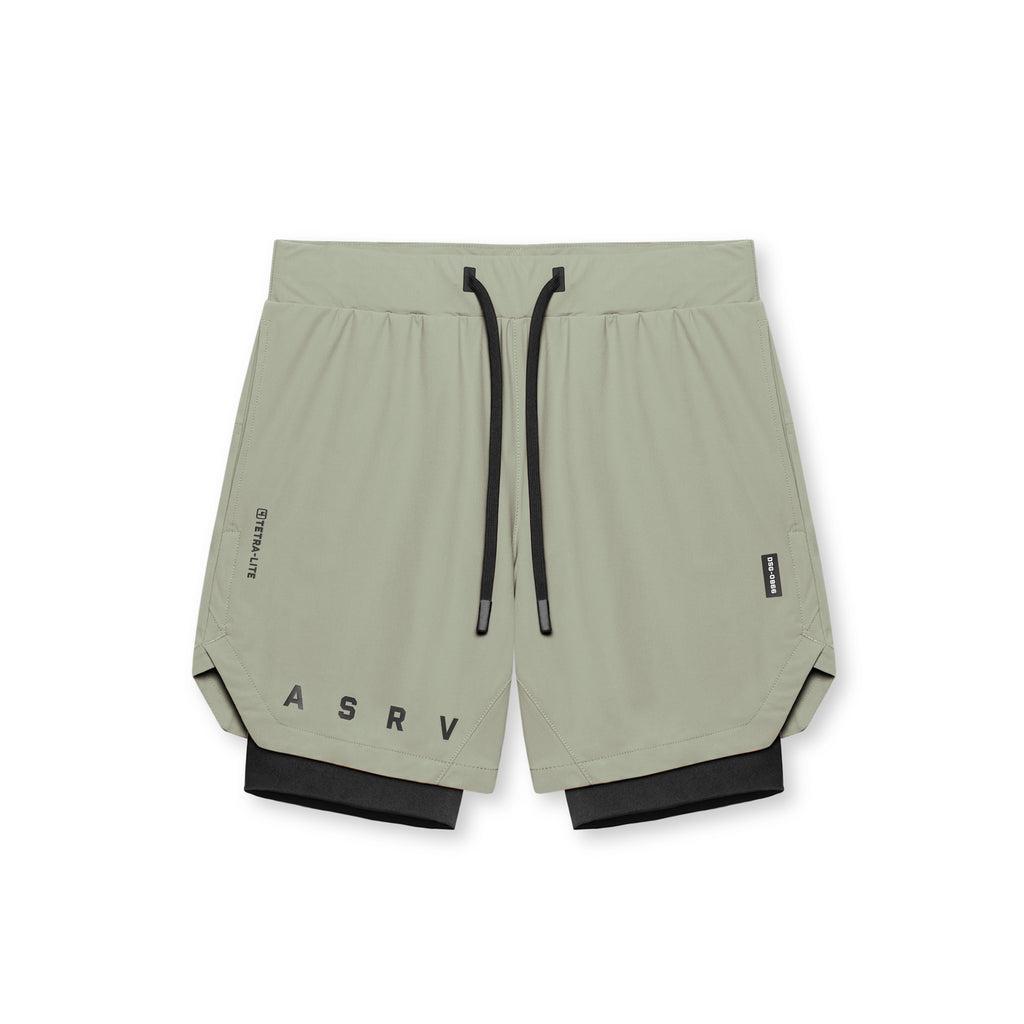 0866. Tetra-Lite® 7" Liner Short - Sage "ASRV"/Black Male Product Image