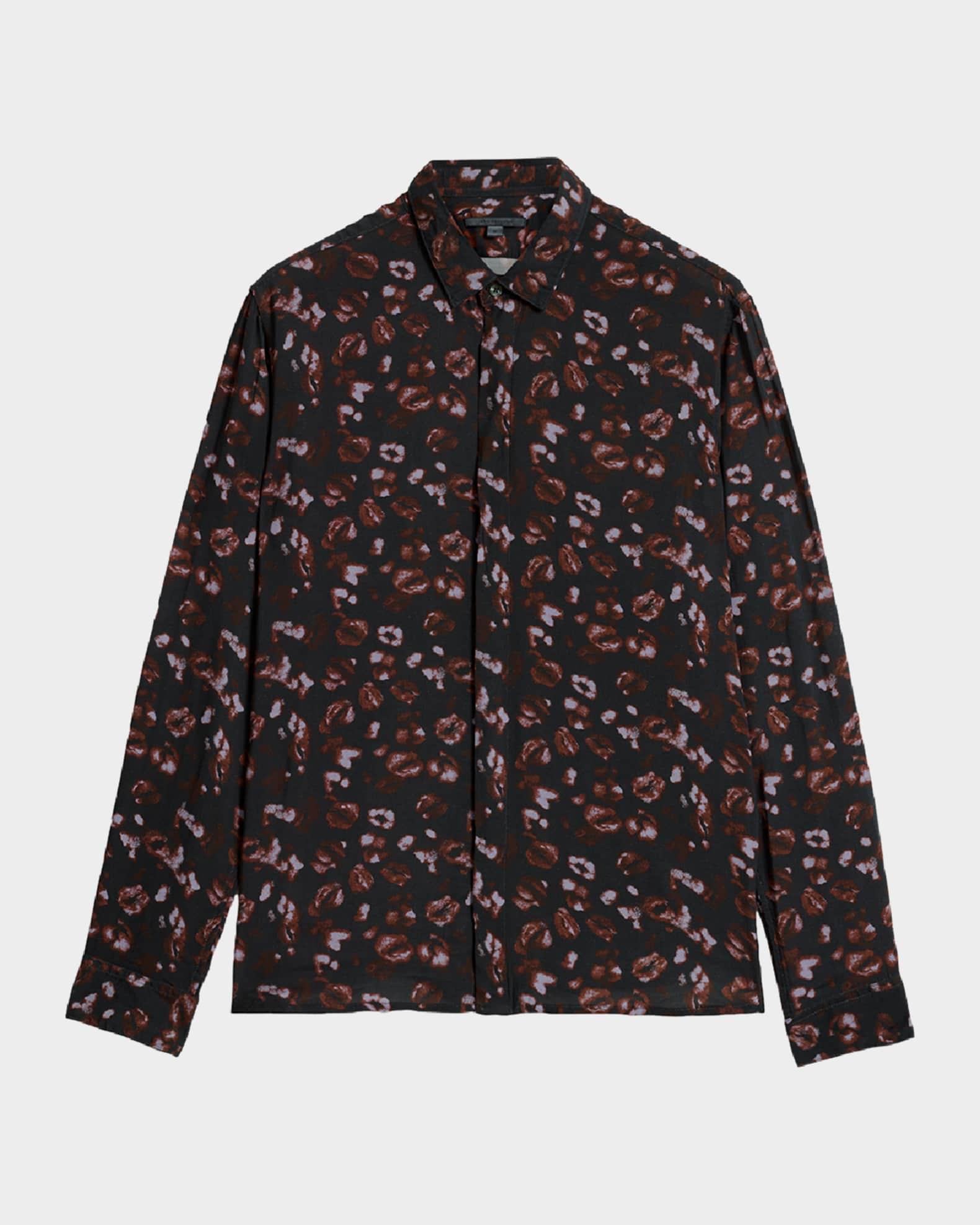 Men's Rodney Kiss-Print Sport Shirt Product Image
