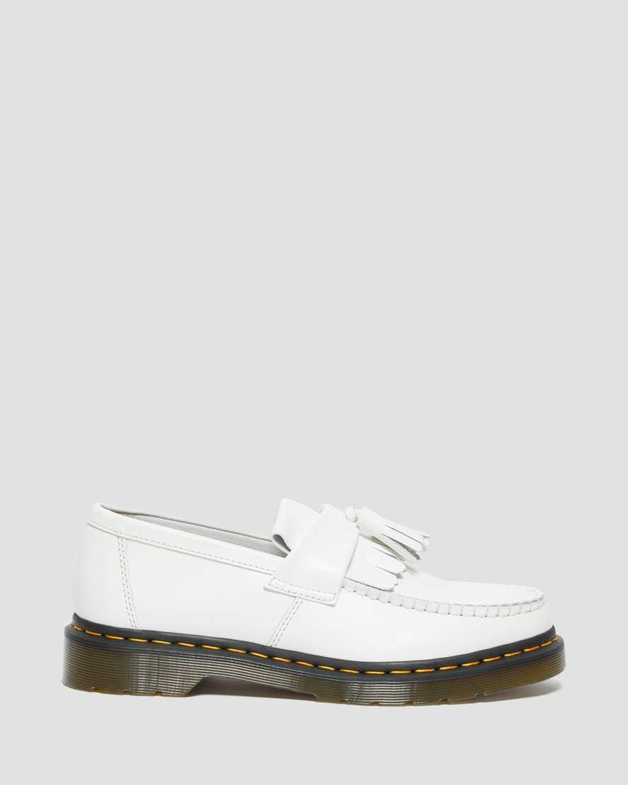 Adrian Yellow Stitch Leather Tassel Loafers Product Image