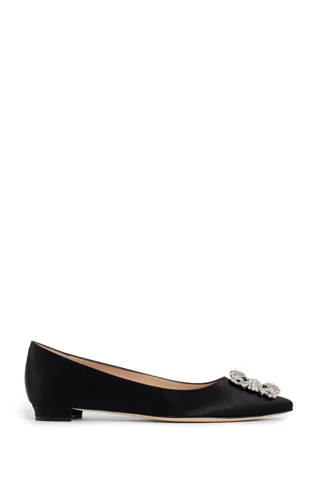 MANOLO BLAHNIK Hangisiflat Loafers In Black Product Image