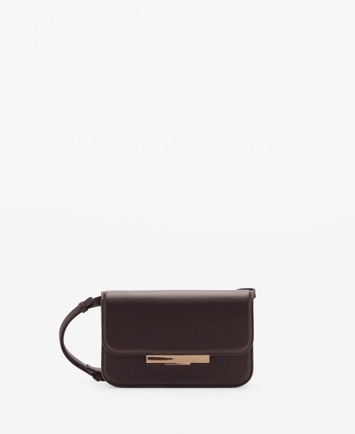 Mango Womens Flap Detail Crossbody Bag Product Image