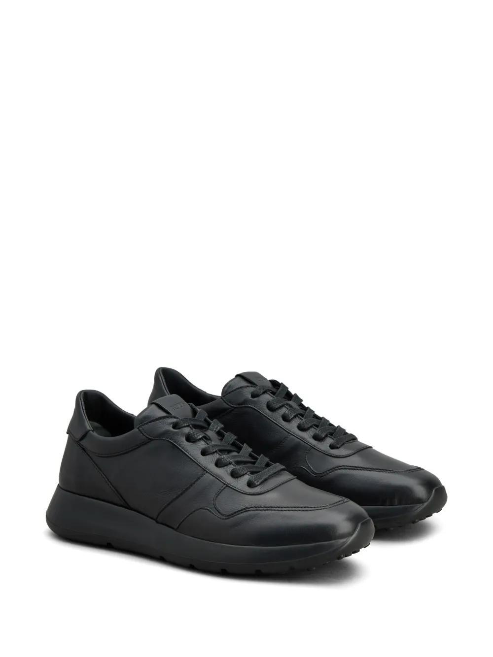 panelled leather sneakers Product Image