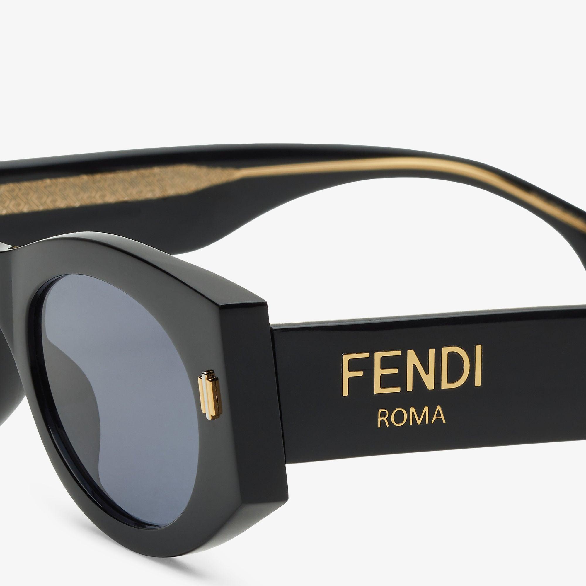 Fendi RomaBlack acetate sunglasses Product Image