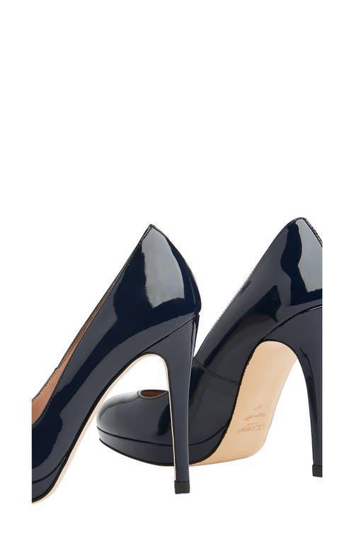 LK BENNETT Sledge Platform Pump In Navy Product Image