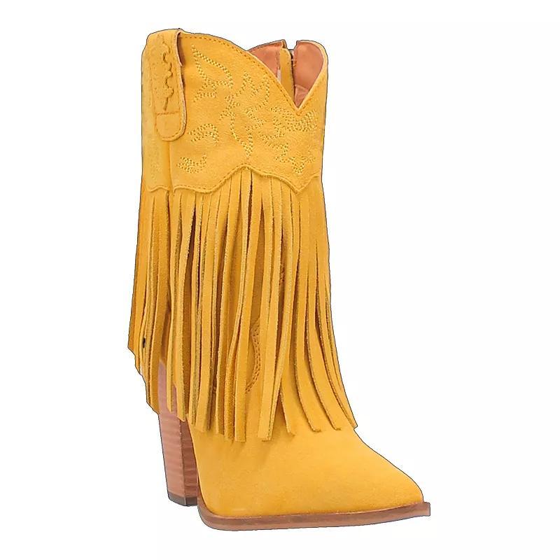 Dingo Crazy Train Fringe Suede Western Boots Product Image