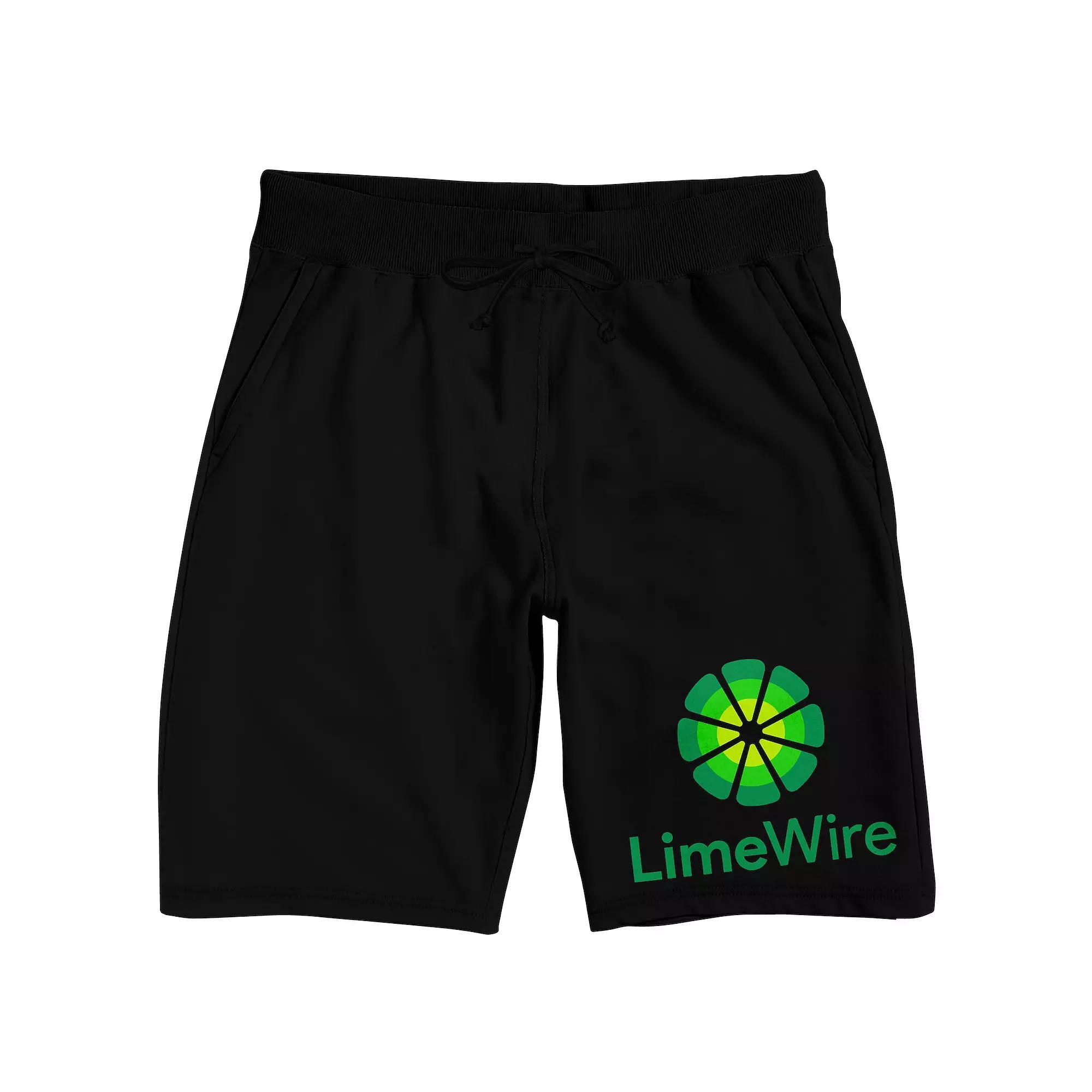 Men's LimeWire Logo Art Pajama Shorts, Size: Small, Black Product Image