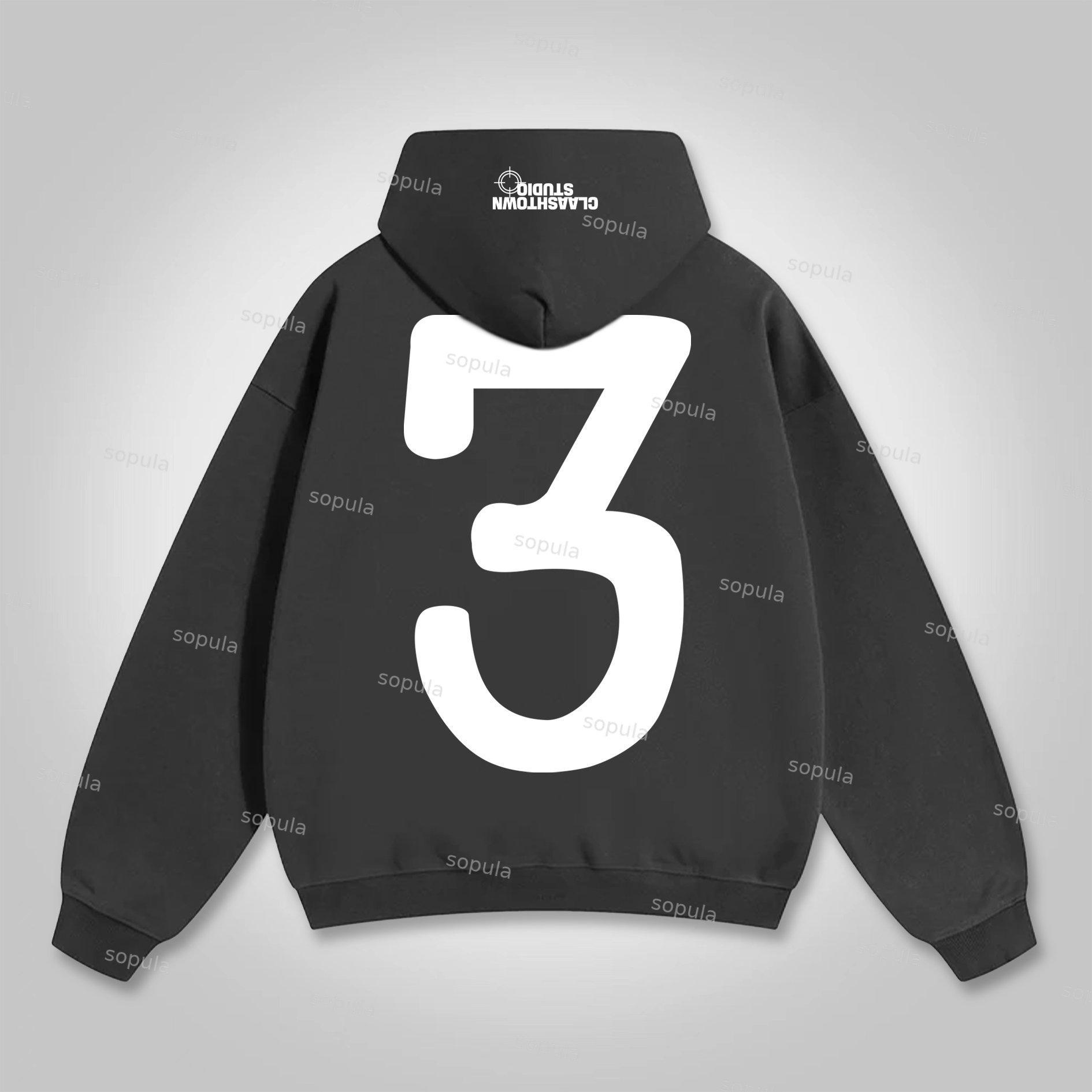 Scary Face Vintage Print Graphic Hoodie Product Image