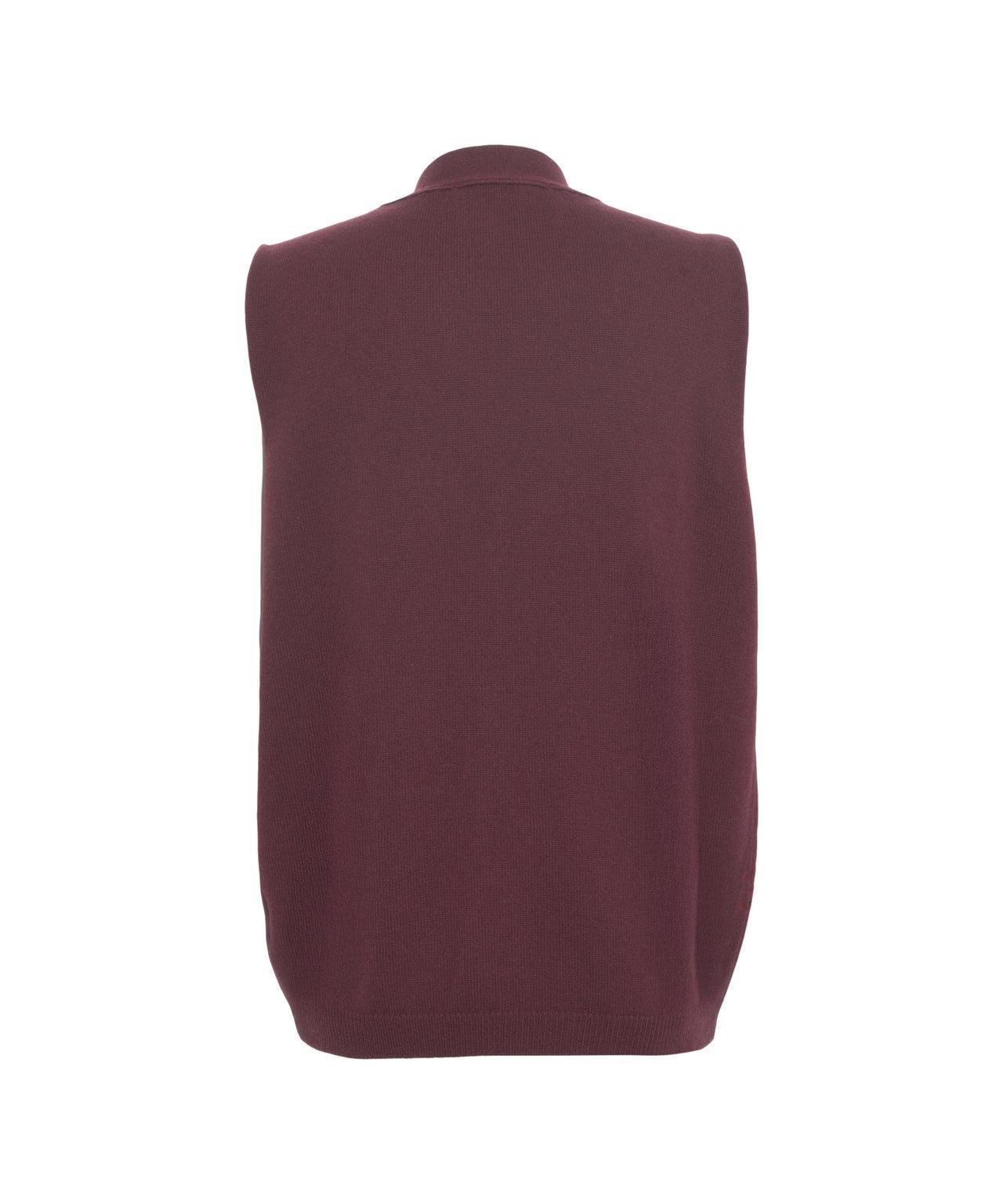 Knitted vest with V-neck Product Image