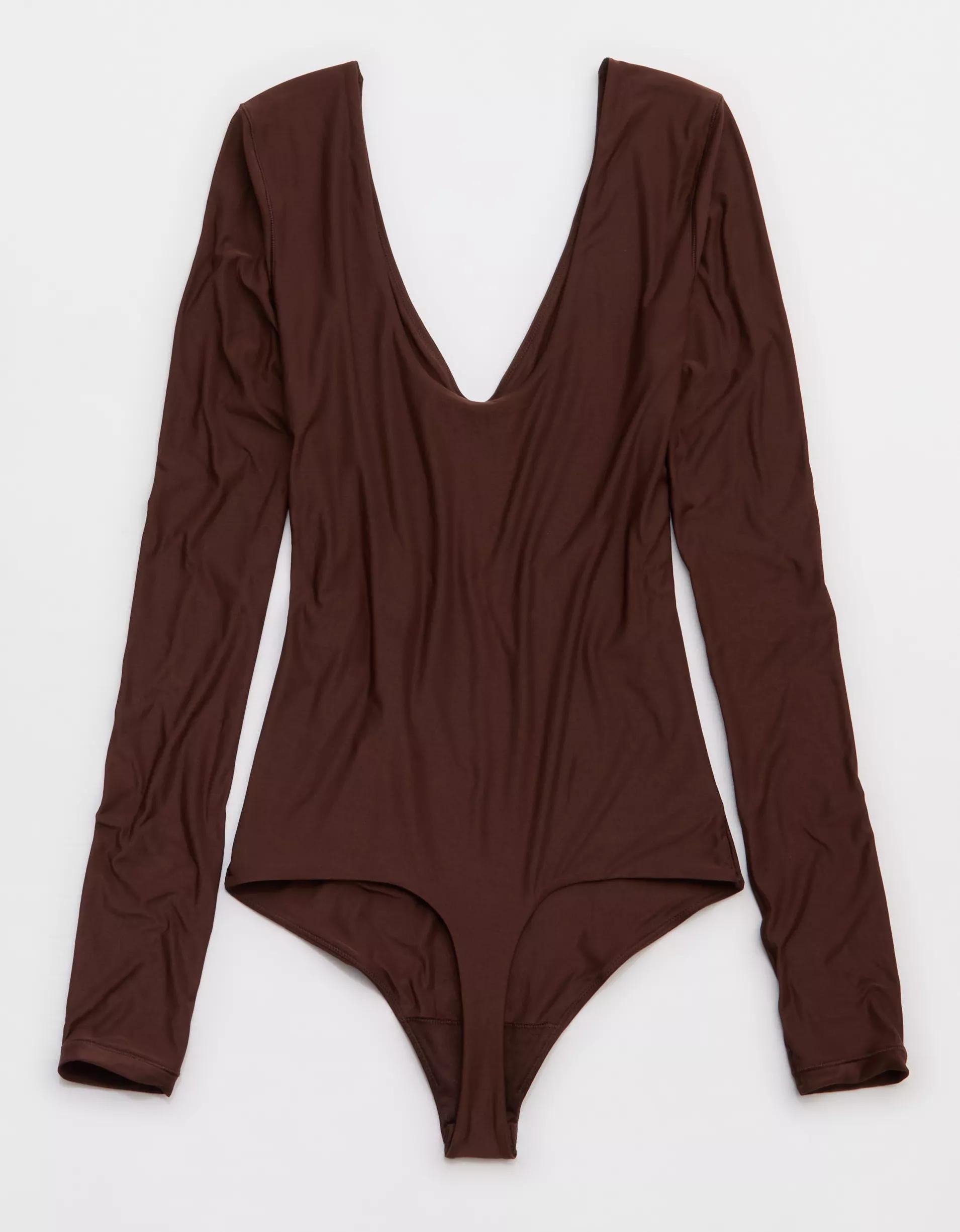SMOOTHEZ Long Sleeve Plunge Bodysuit Product Image