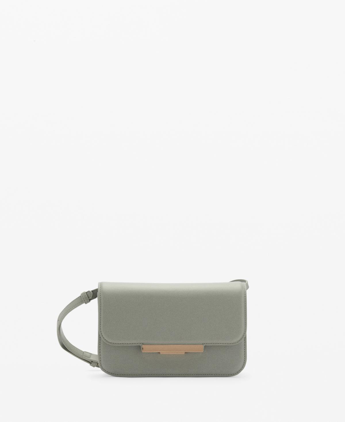 Mango Womens Flap Detail Crossbody Bag Product Image