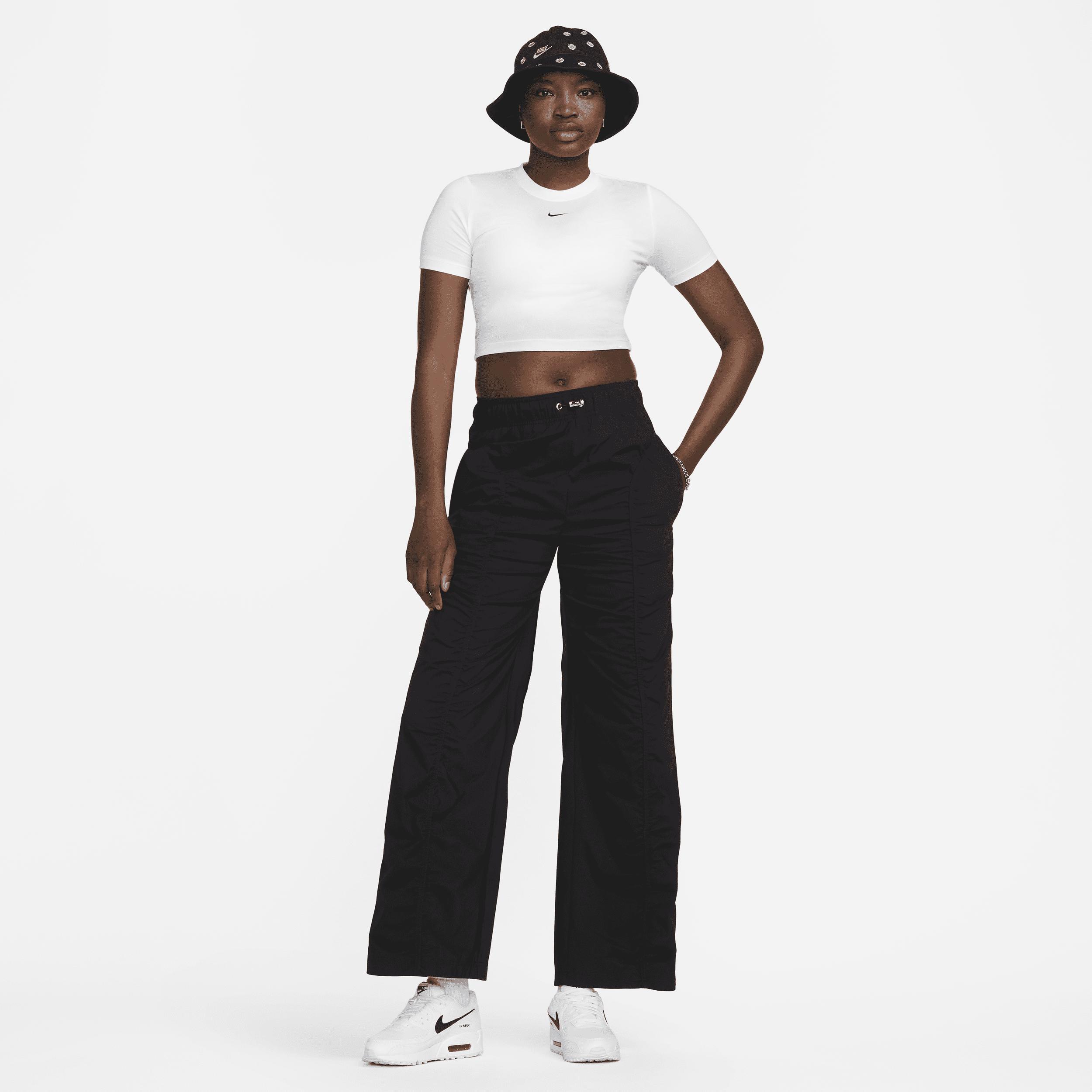 Womens Nike Sportswear Essential Slim Cropped T-Shirt | FB2873-100 Product Image