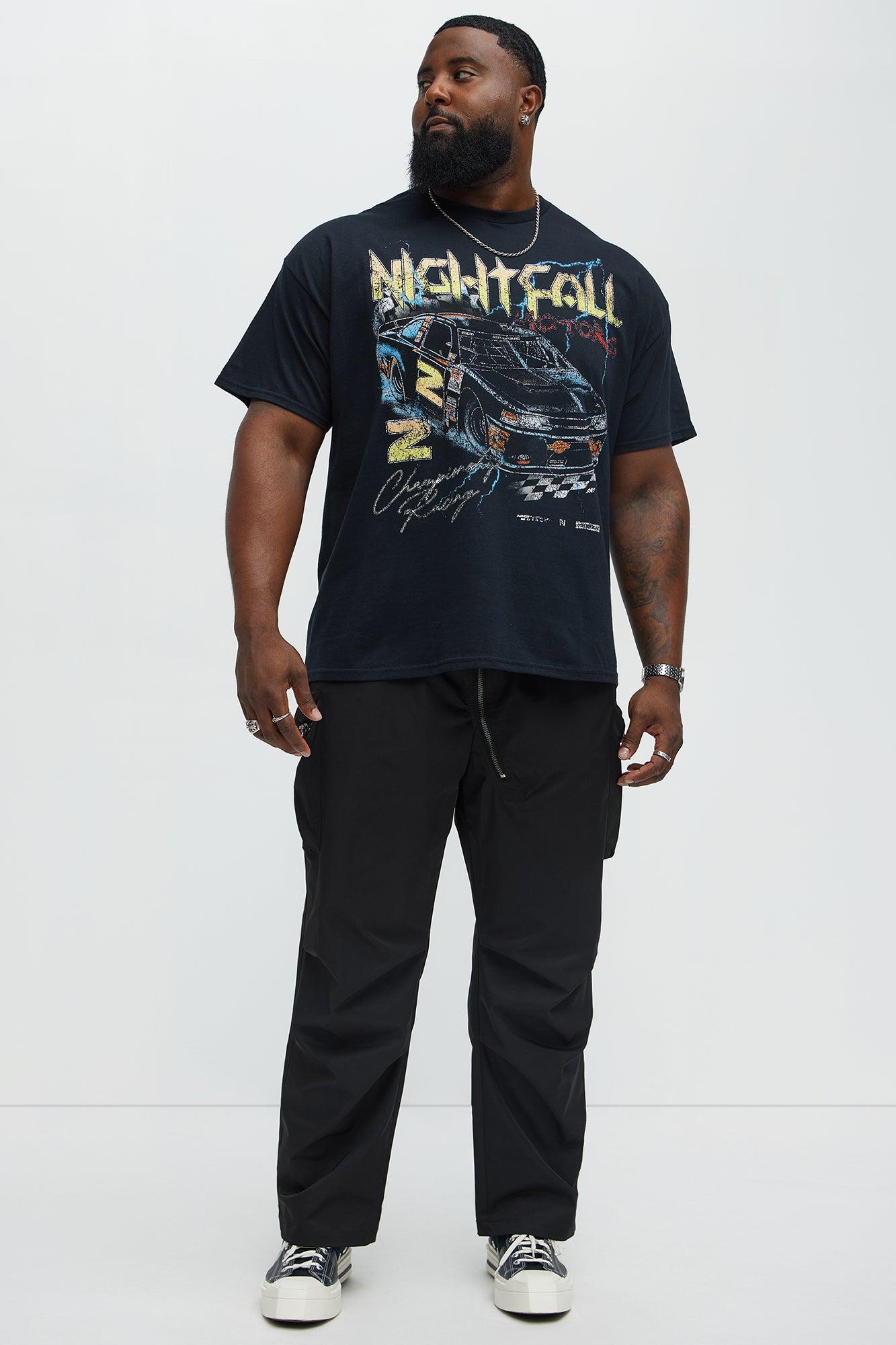 Nightcall Racing Short Sleeve Tee - Black Male Product Image