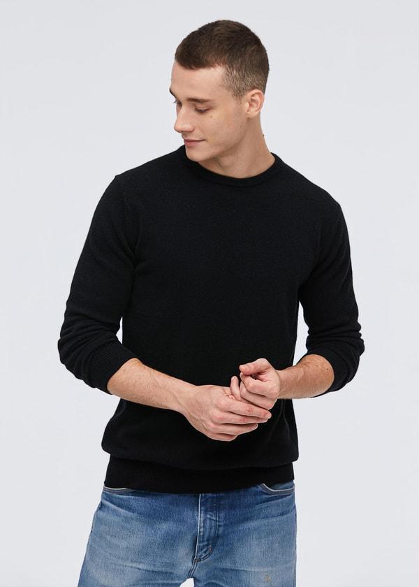 Crew Neck  Classic  Soft Cashmere Sweater For Men Product Image