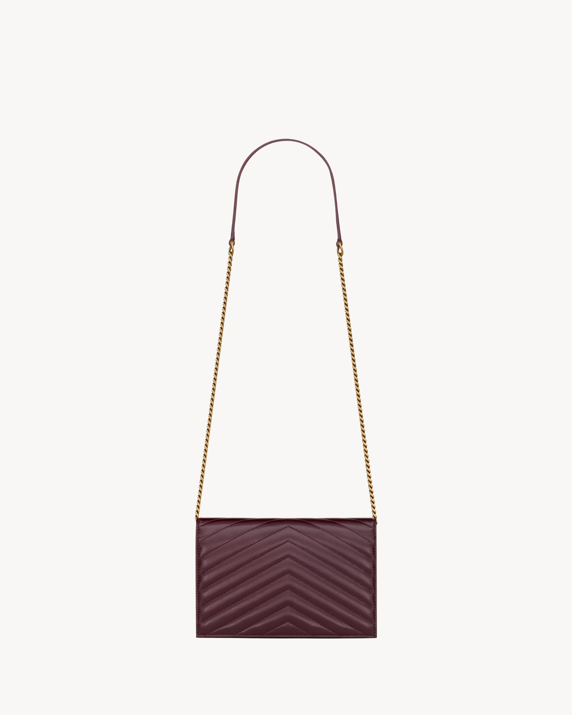 CASSANDRE envelope chain wallet in shiny leather Product Image