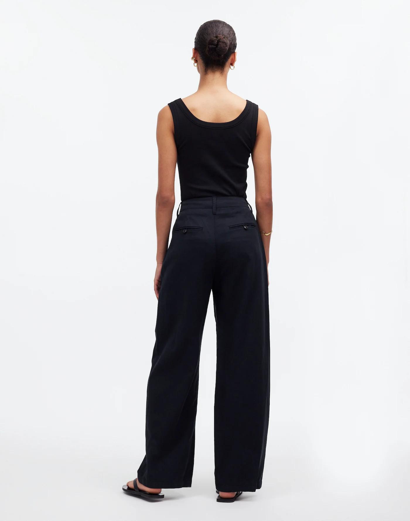 The Petite Harlow Wide-Leg Pant Product Image