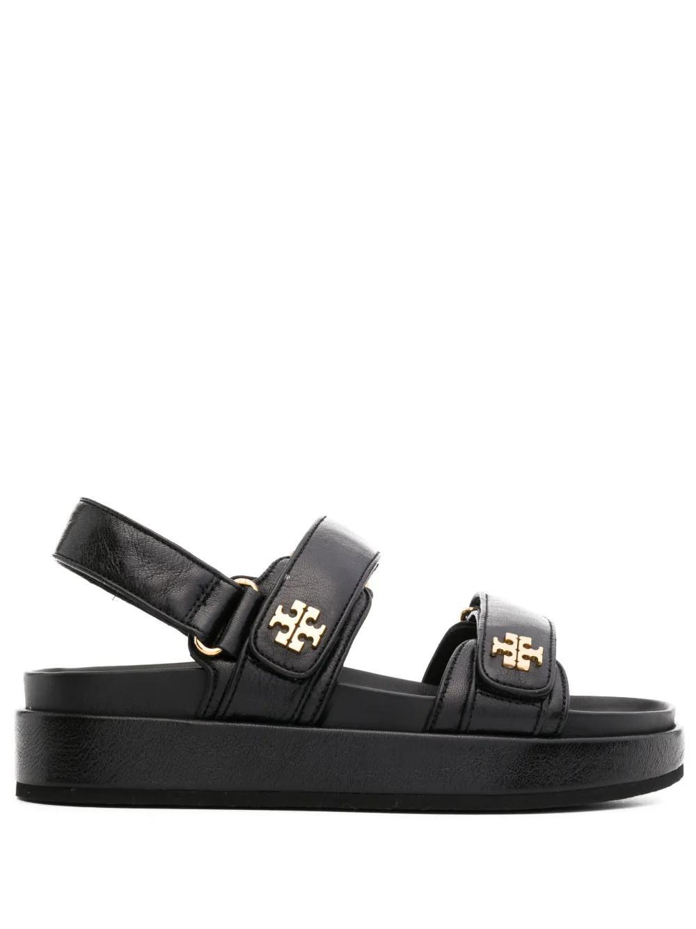 TORY BURCH Leather Kira Sandals In Nero Product Image