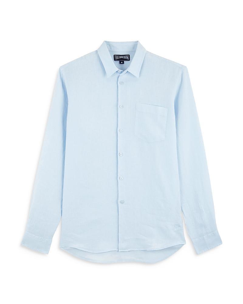 Vilebrequin Men's Solid Linen Shirt Product Image