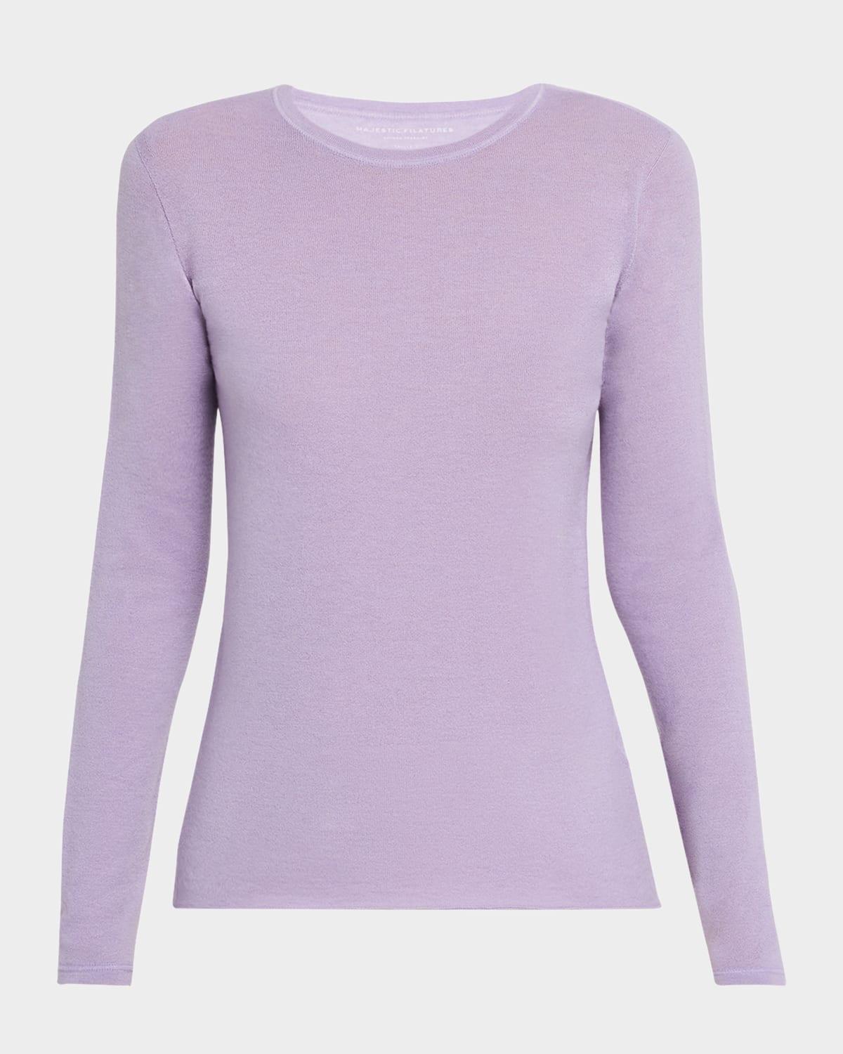 Womens Cashmere Crewneck Sweater Product Image