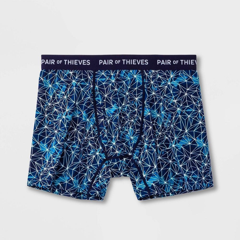 Pair of Thieves Mens Super Fit Web Boxer Briefs - Blue/Purple/White M Product Image