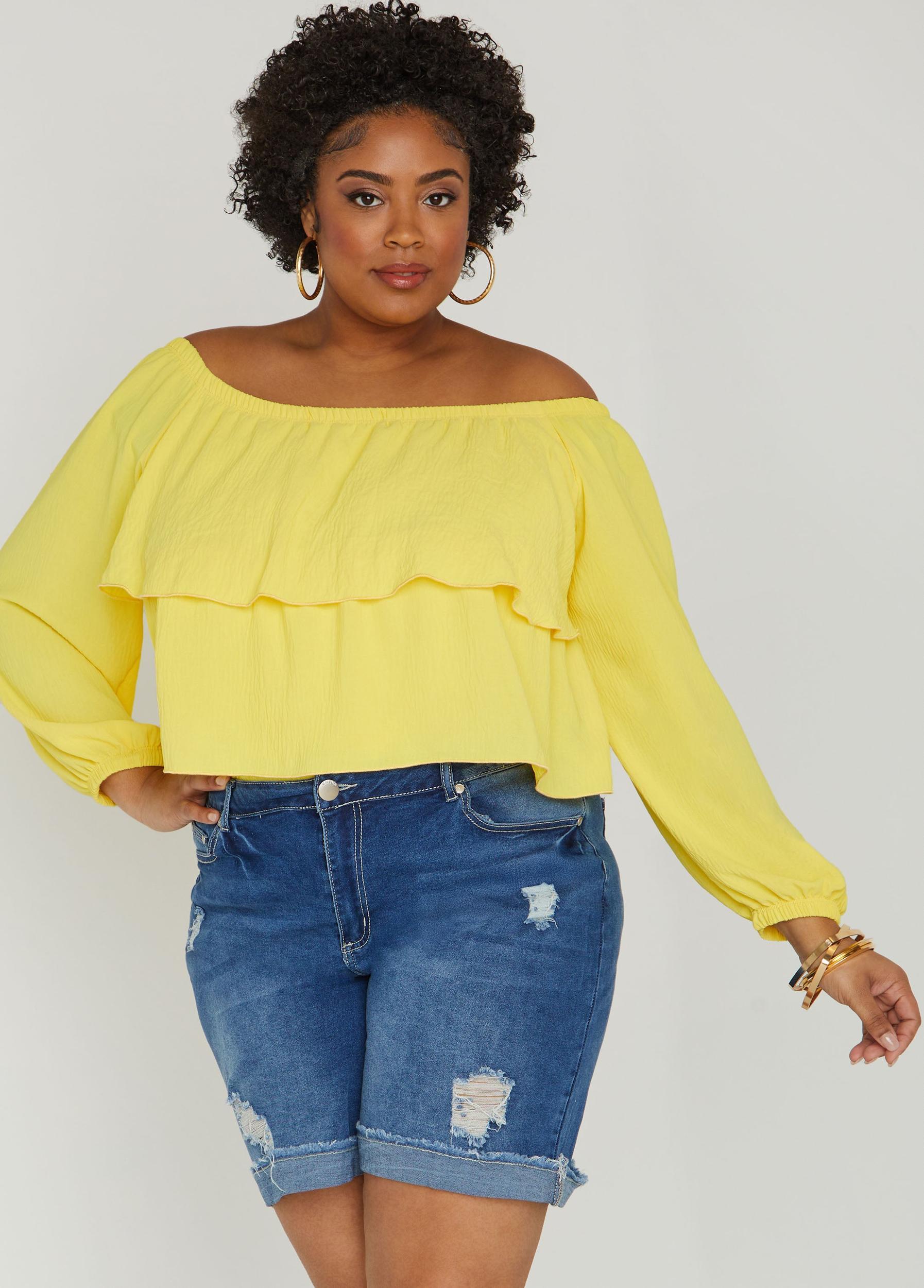 Tiered Off The Shoulder Blouse Product Image