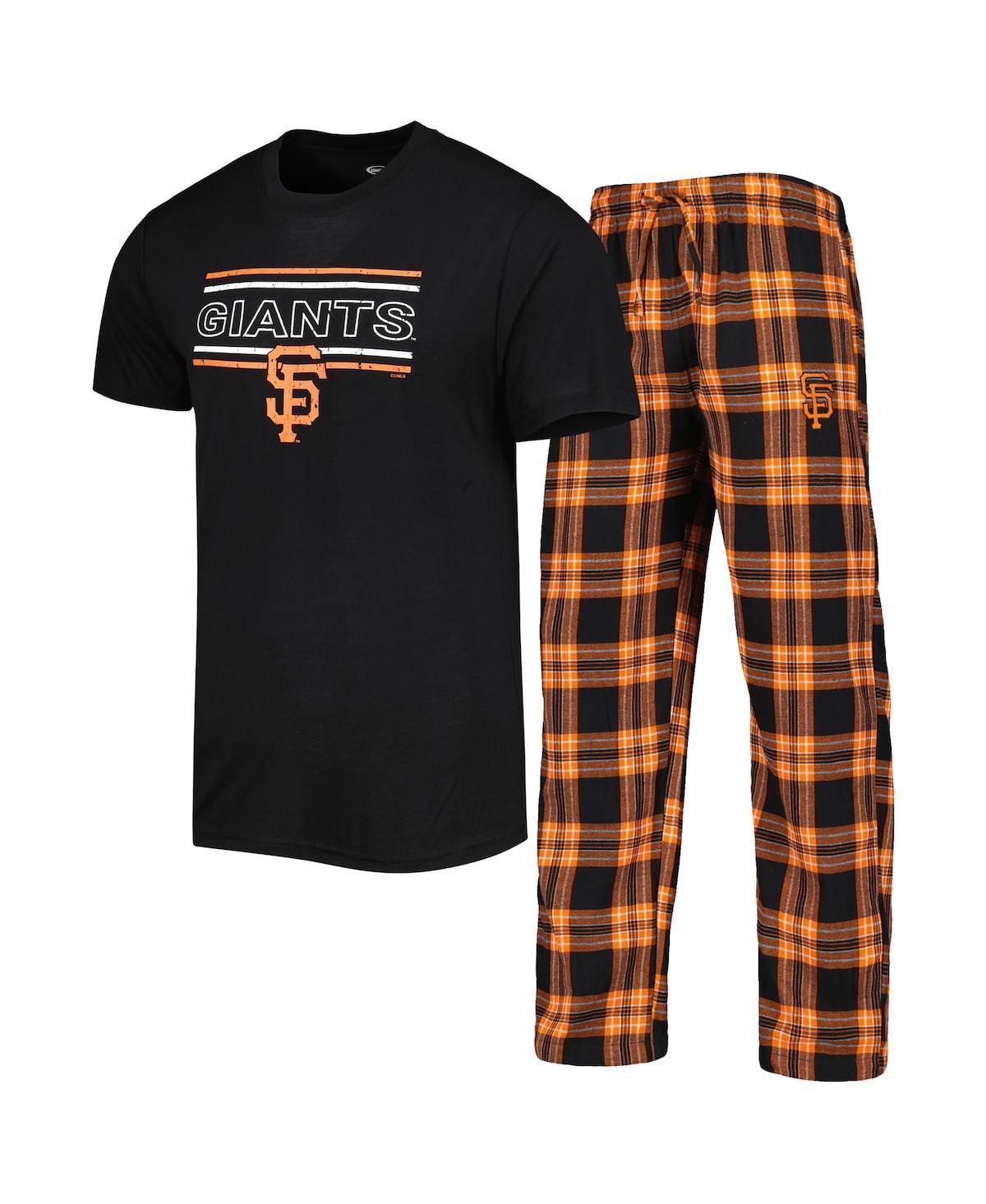 Mens Concepts Sport /Orange San Francisco Giants Badge T-Shirt & Pants Sleep Set Product Image