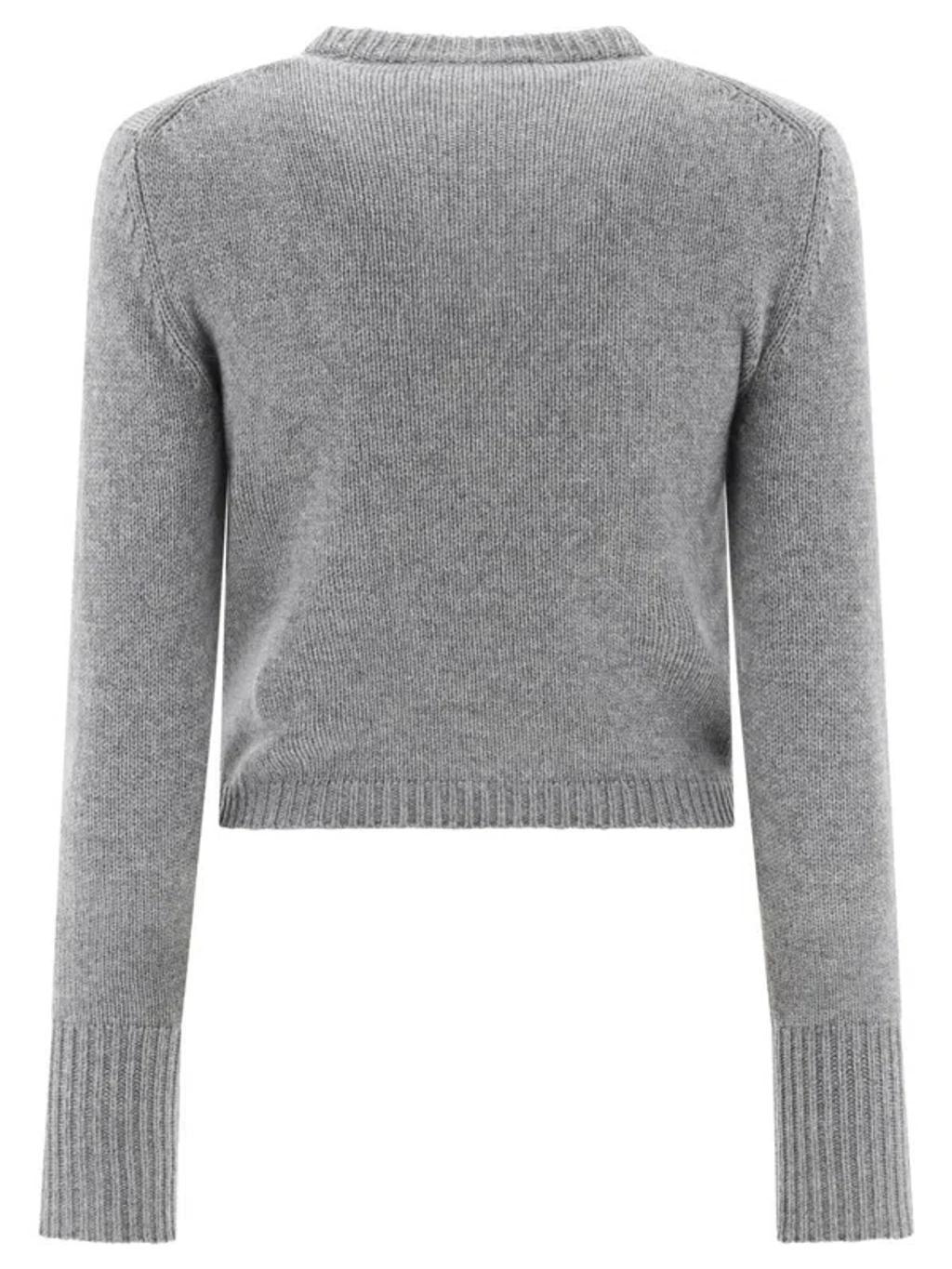 VALENTINO V Gold Sweater In Grey Product Image