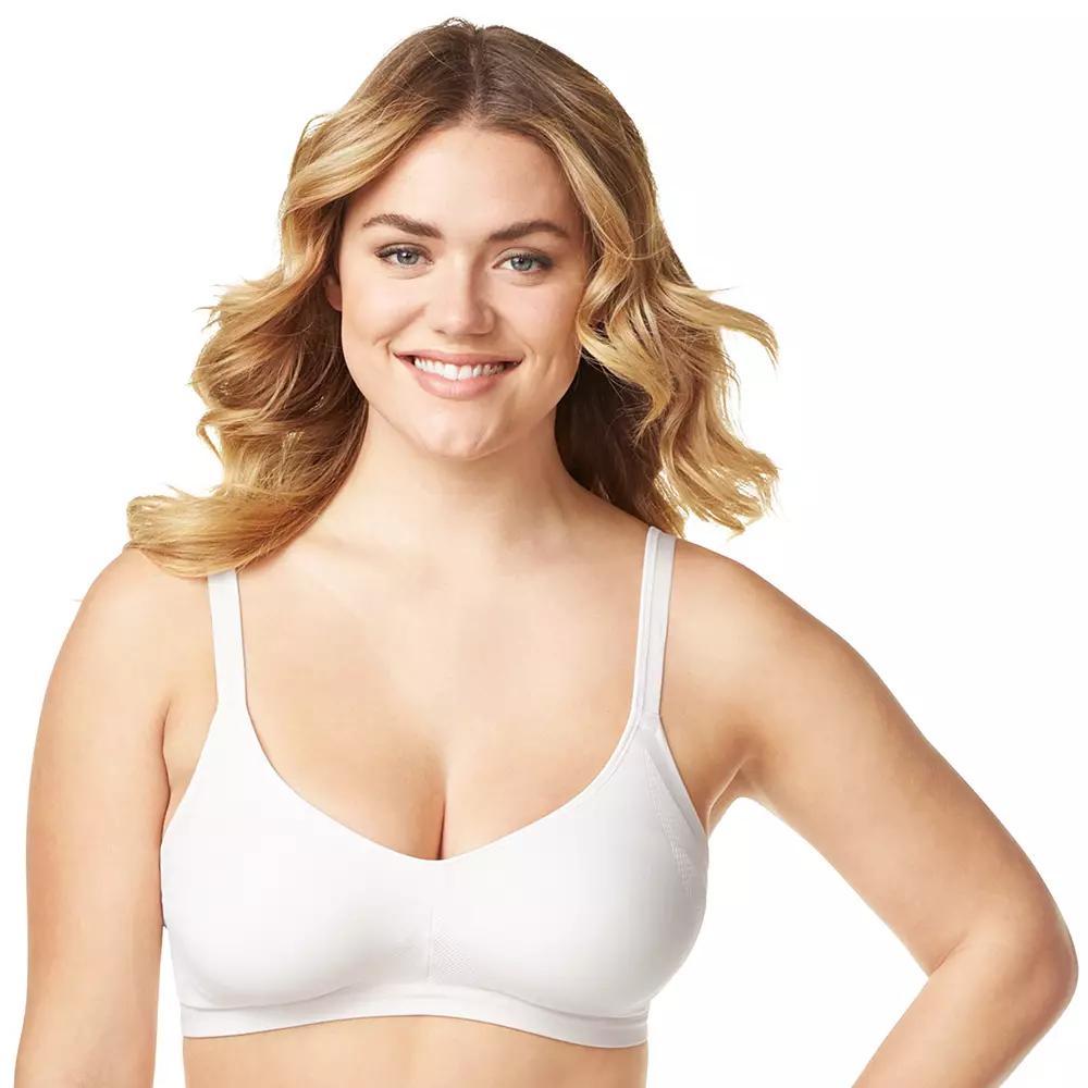 Olga® by Warner's® Easy Does It No Bulge Seamless Wireless Bra GM3911A, Women's, Size: Medium, White Product Image