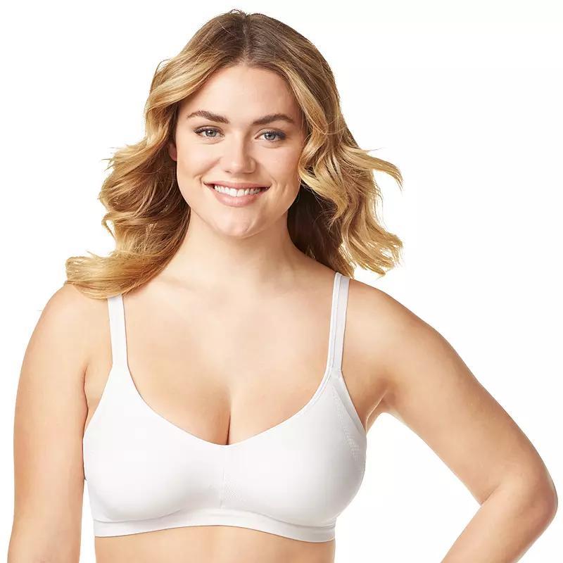 Olga® by Warner's® Easy Does It No Bulge Seamless Wireless Bra GM3911A, Women's, Size: Medium, White Product Image