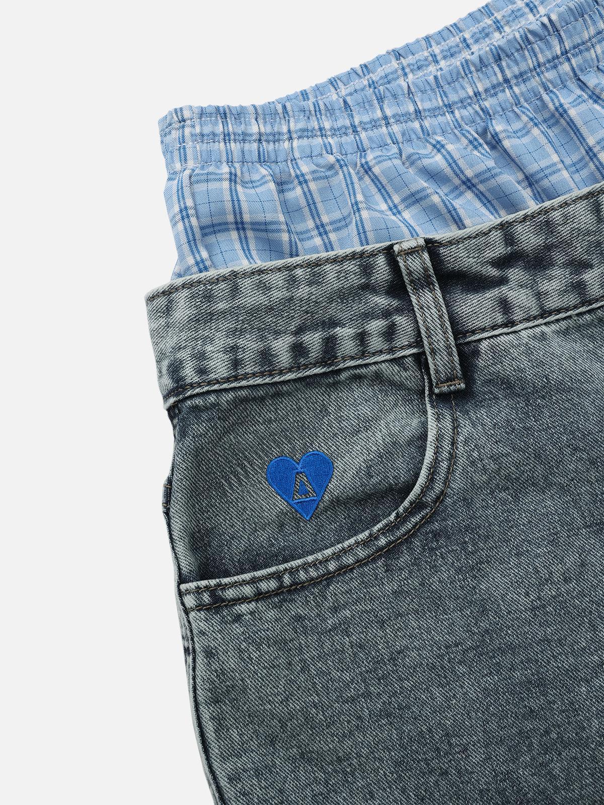 Aelfric Eden Double Waist  Baggy Jeans Product Image