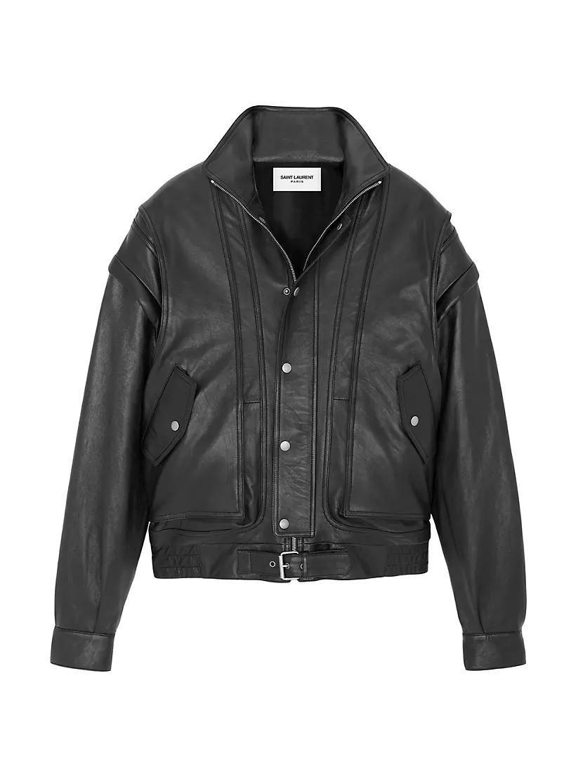 Oversized Jacket In Lambskin Product Image