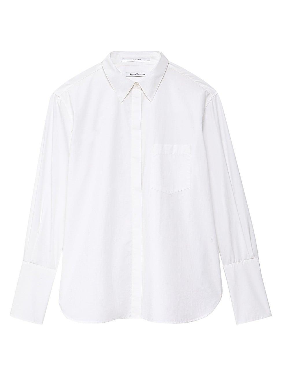 Womens Tailored Cotton Poplin Shirt Product Image