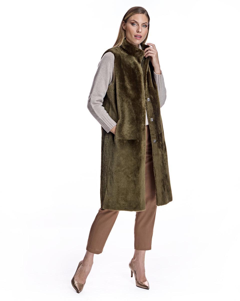 Reversible Shearling Vest Product Image