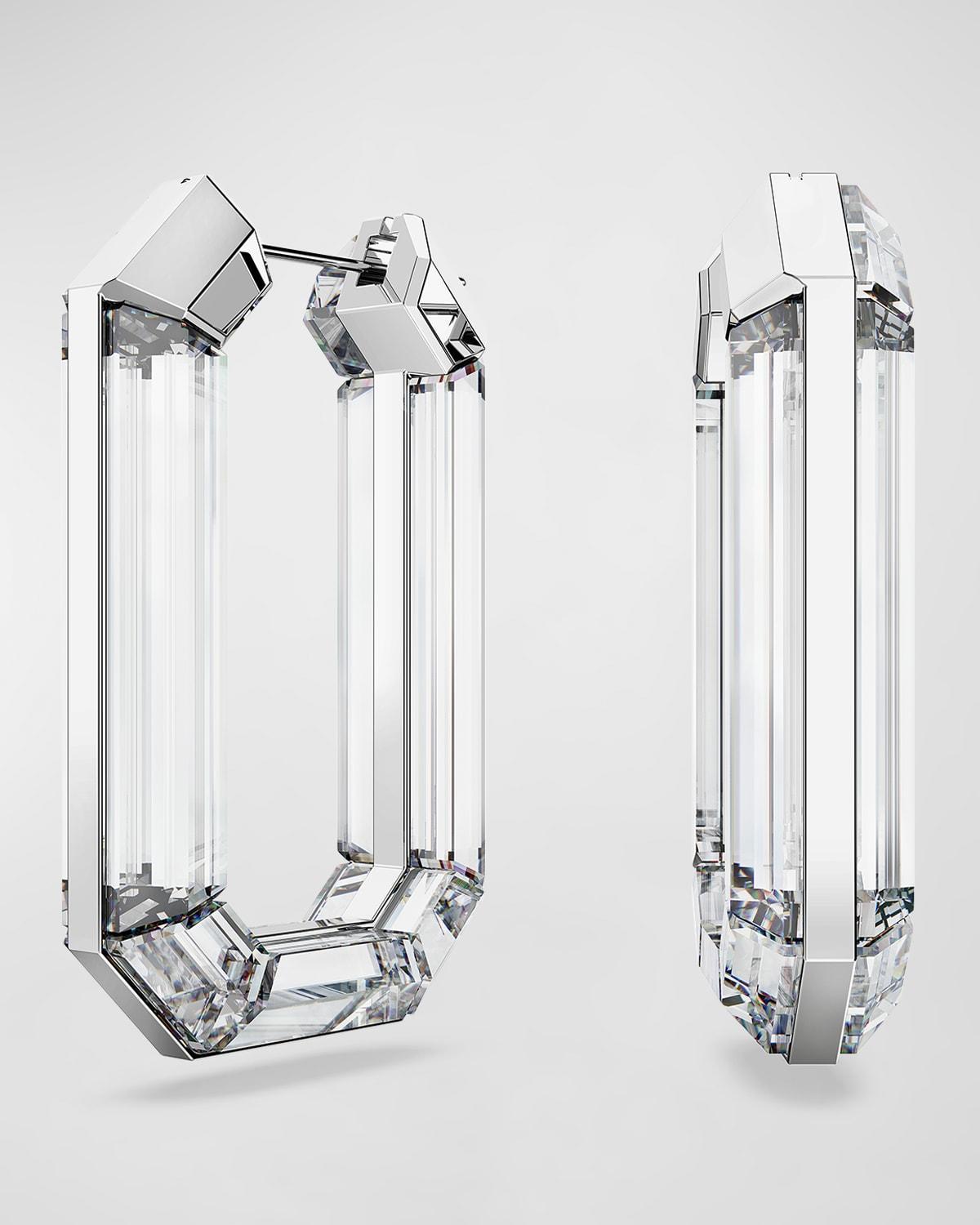 Swarovski Lucent Crystal Hoop Earrings Product Image