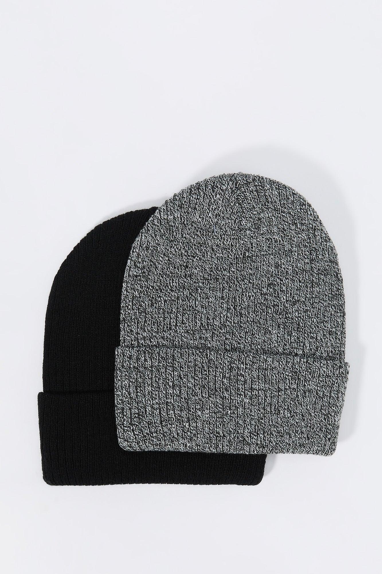 Ribbed Knit Beanie (2 Pack) Female Product Image