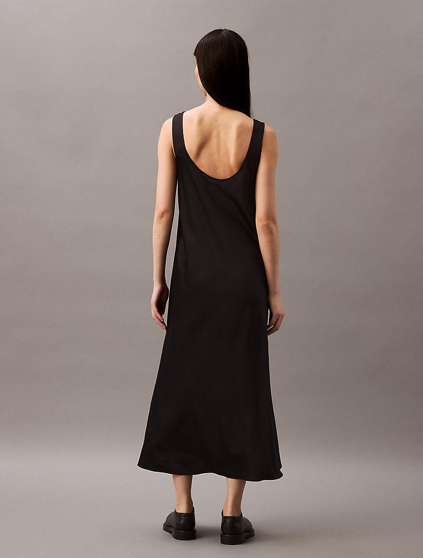 Viscose Satin Maxi Slip Dress Product Image
